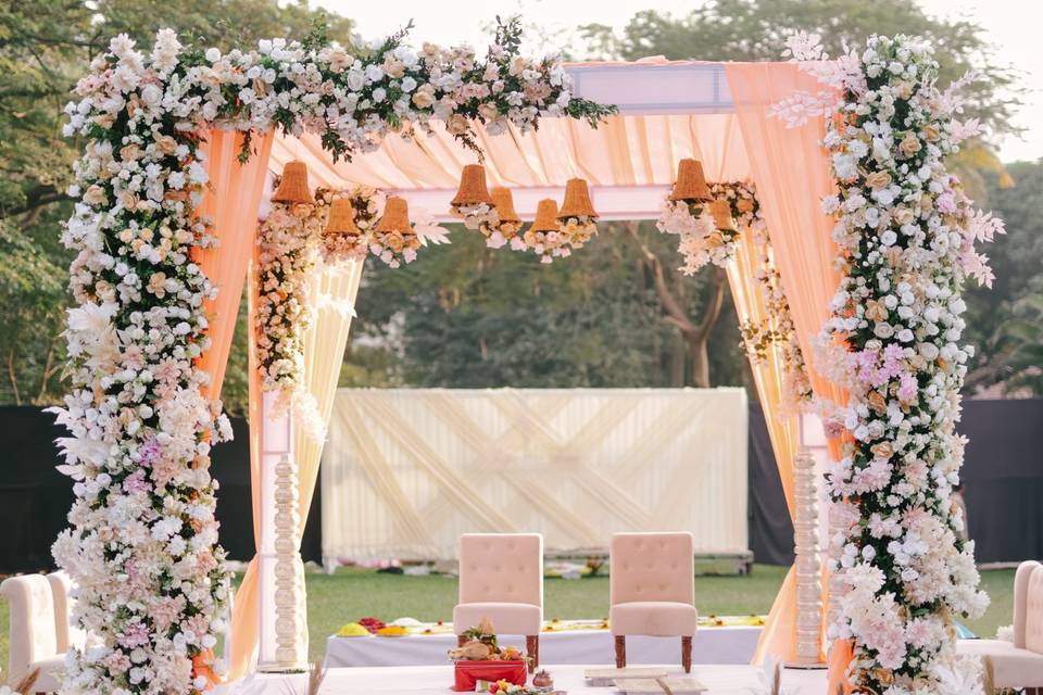 Exclusive floral Mandap