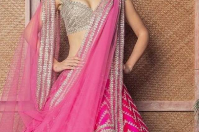 A lehenga is something every bride loves to adorn on their special occasion  . With a twist of jacket instead of a dupatta gives the whole... | Instagram