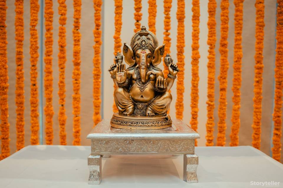 Ganesh puja Decor