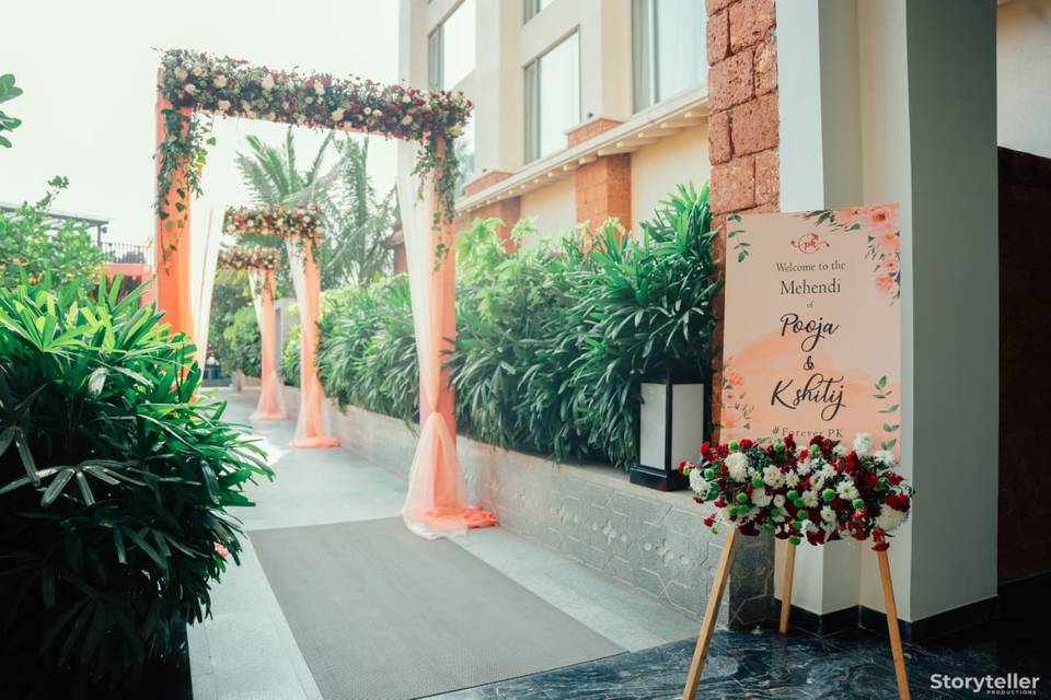 Mehendi Entrance decor