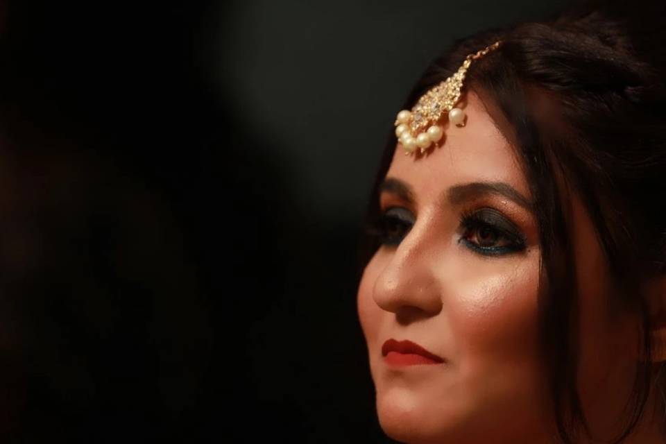 Sangeet bridal makeup.