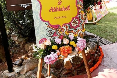 Mehendi welcome board