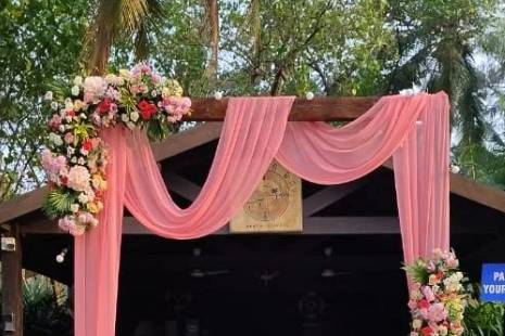 Entrance wedding arch
