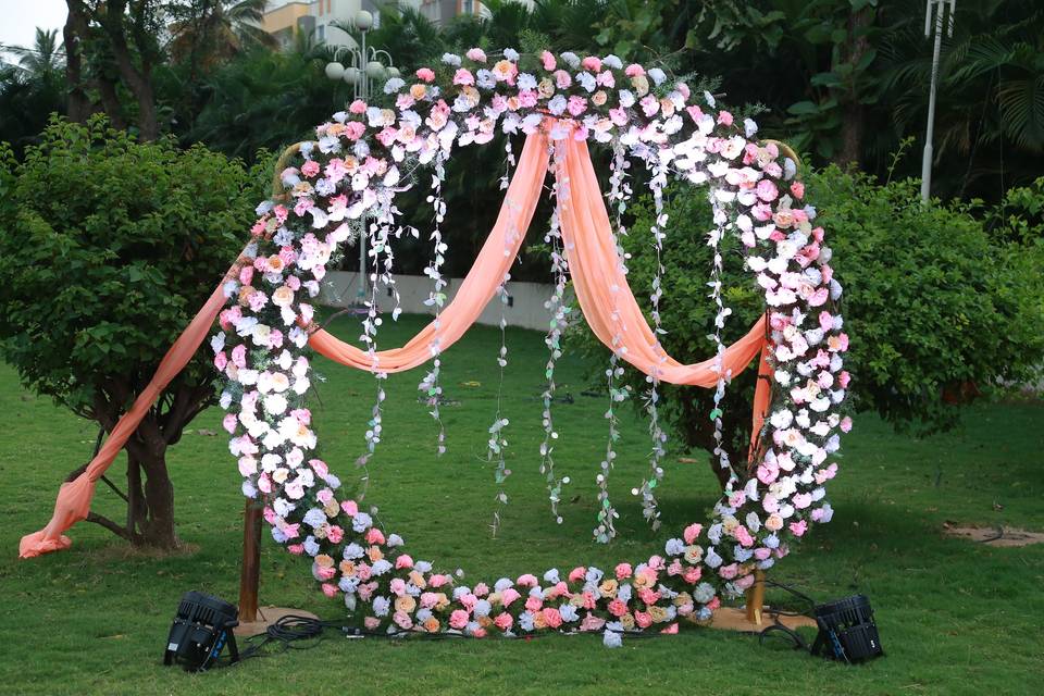 Wedding Reception on lawn