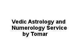 Vedic Astrology and Numerology Service