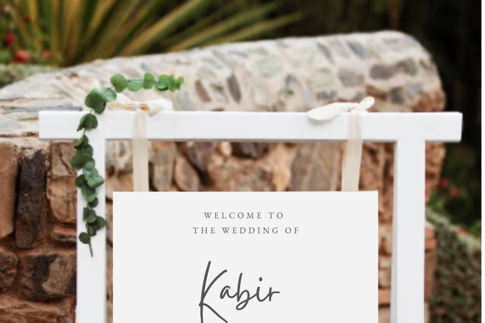 Welcome board