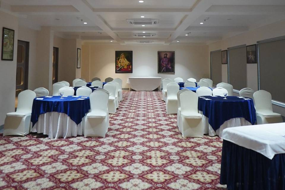 Conf. setup at Maharaja Hall