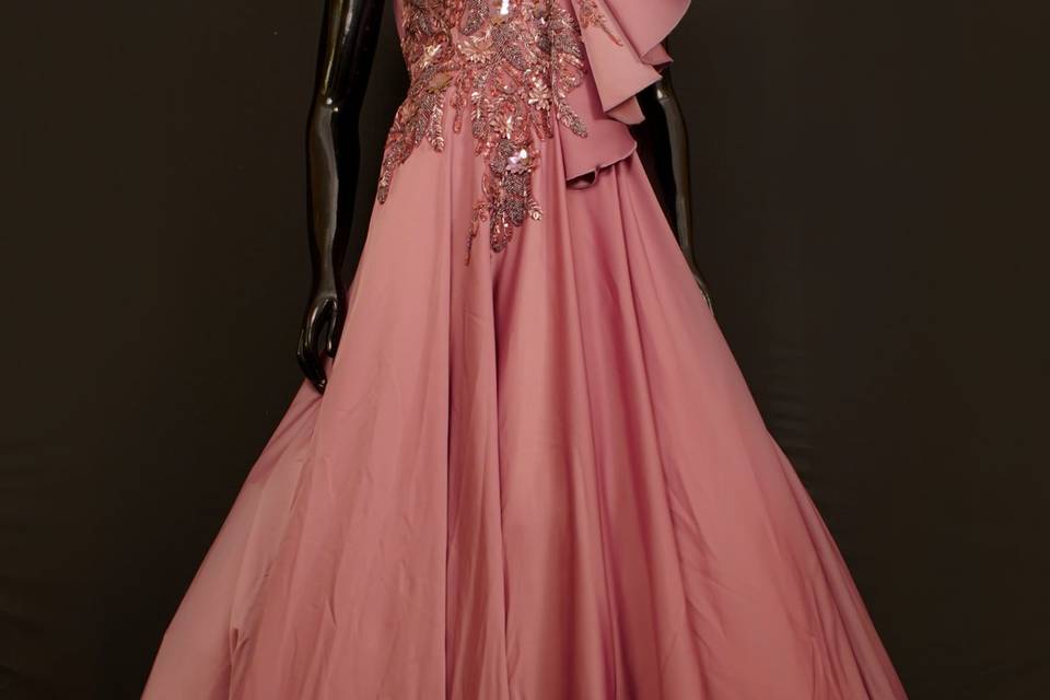 Beautifully embellished Gown