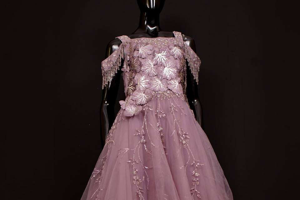 Beautiful embellished gown