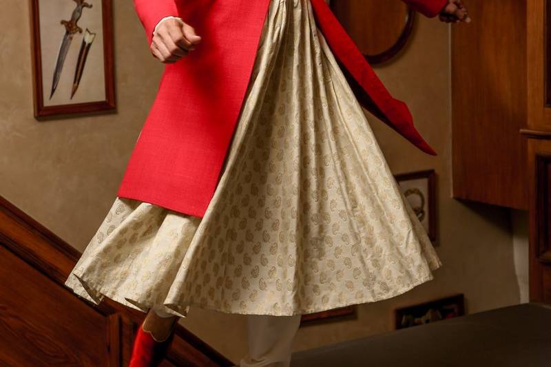 Jacket style sherwani