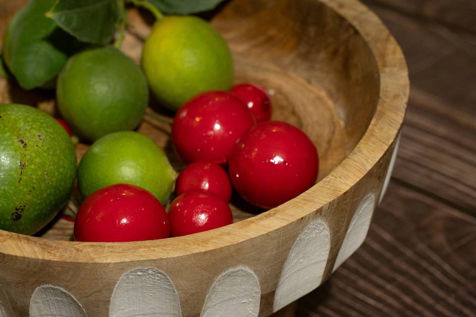 Wooden salad bowl