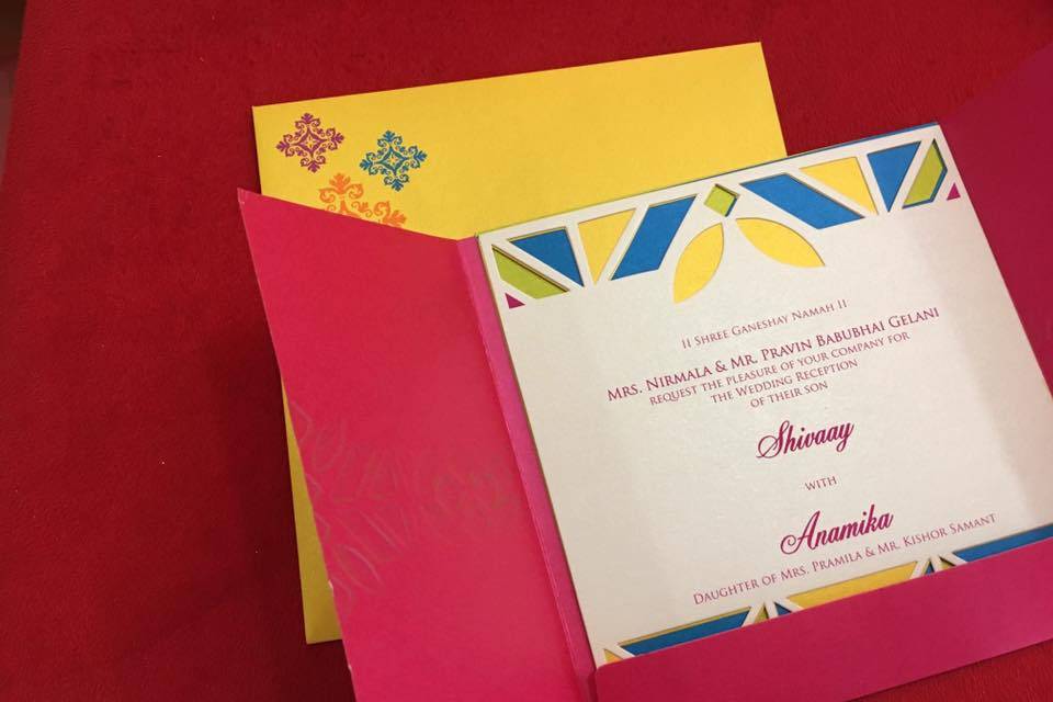 Wedding invitation card