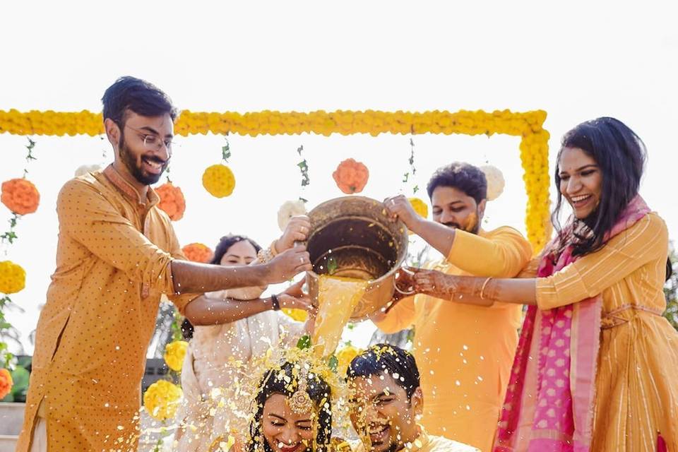 Haldi groom