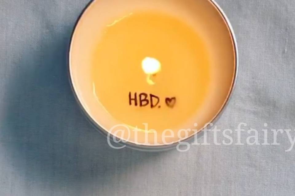 Message candle