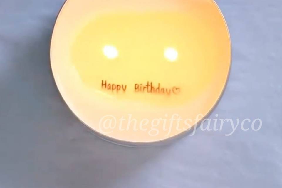 Message candle