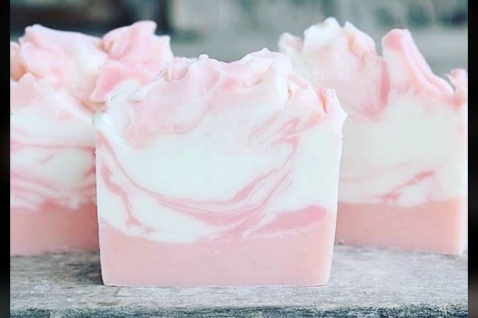 Handmade Rose marble soap