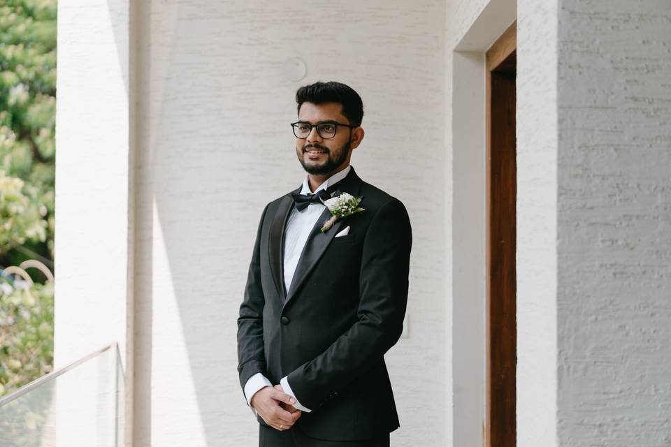 Groom's portrait