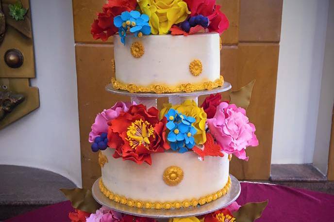 Abstract Birthday Celebration Cake | Celebrity Cake Studio