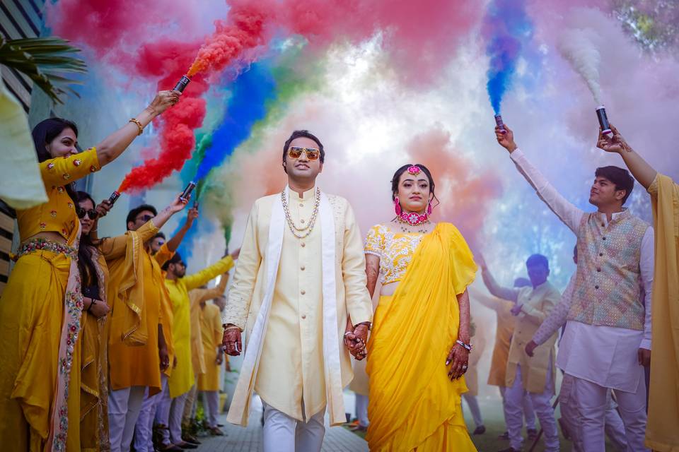 Bride and Groom Entry