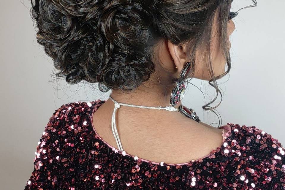 Updo for sangeet