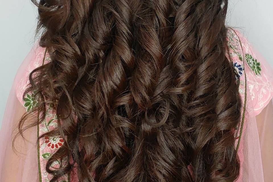 Natural curls look