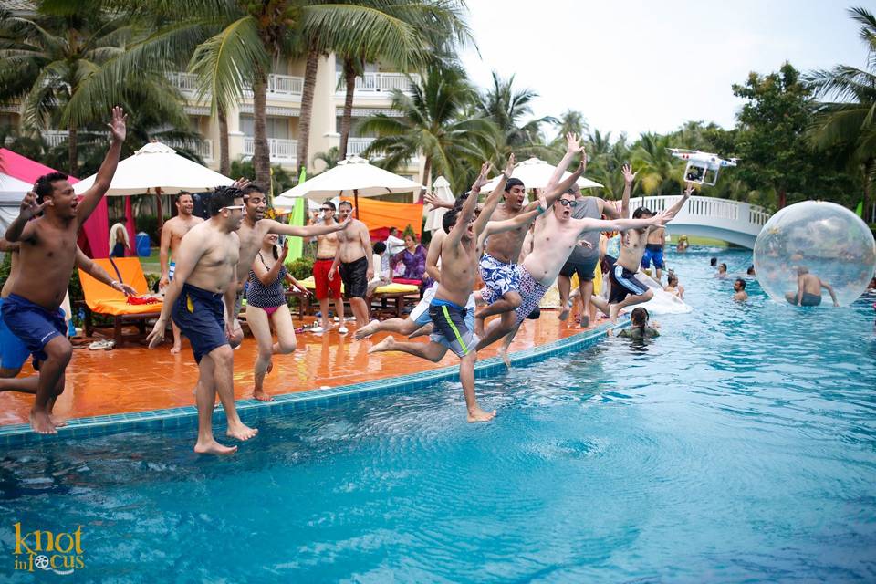 Pool Party at Krabi, Thailand