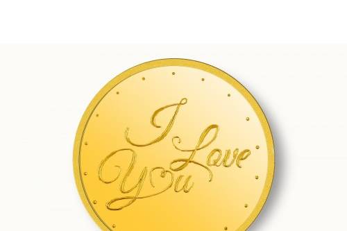 5 gm i love yougold coin 24k