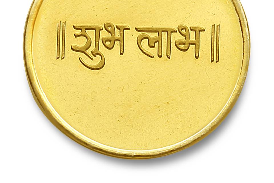 5 gm shubh labh gold coin 24k