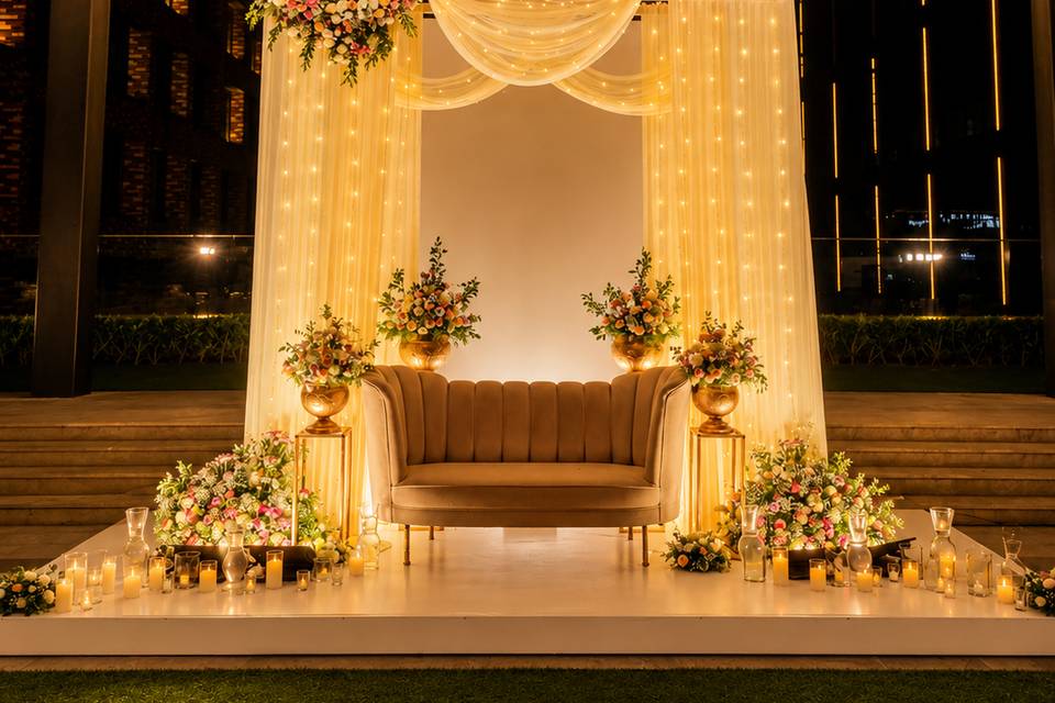 Intimate Engagement Decor