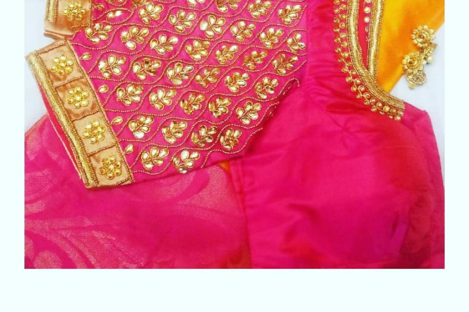 Pink . Bridal blouse