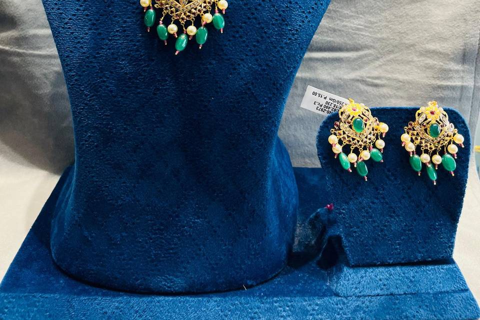 Necklace and earrings