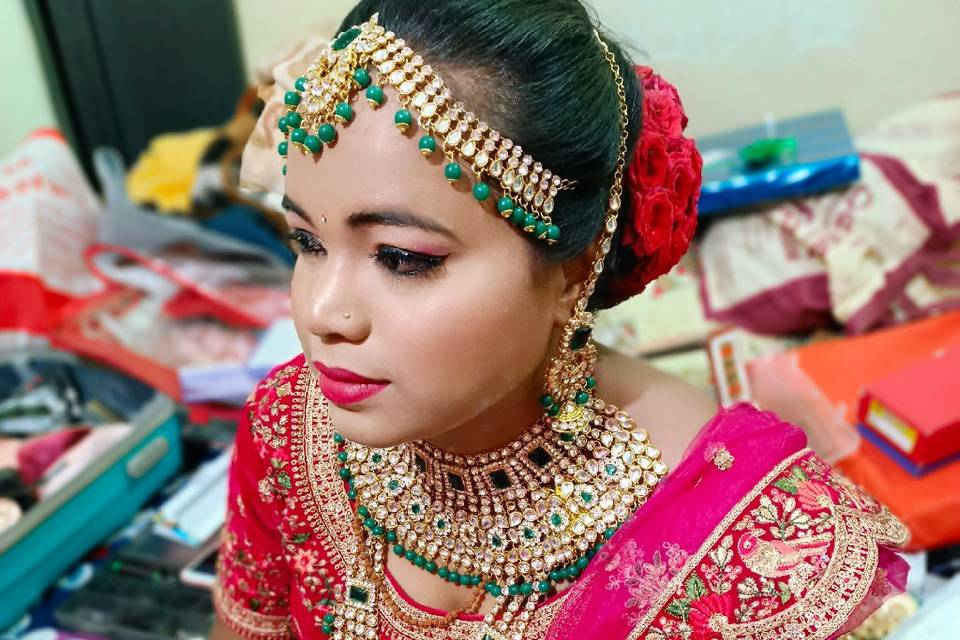 North Indian bridal makeup