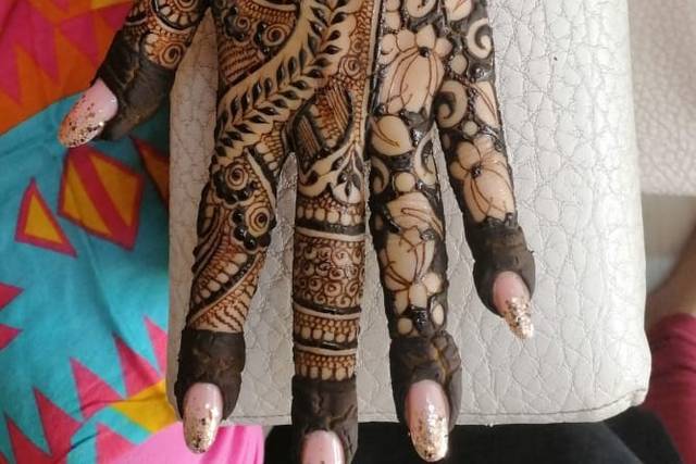 kAneez mehandi art ✨ #wedding mehndi #bridal mehndi #engagement mehndi  #baby shower mehndi #Indo Western mehndi# Indian mehndi #Arabic... |  Instagram