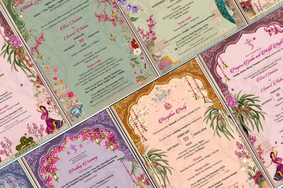 Indian traditional invites