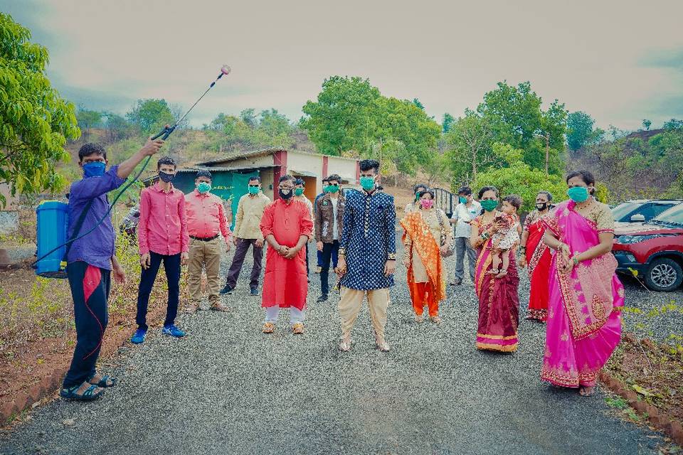 Pooj yash locdown wedding