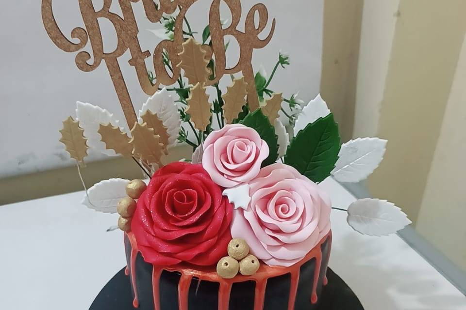 1.5 Kg floral fondat cake