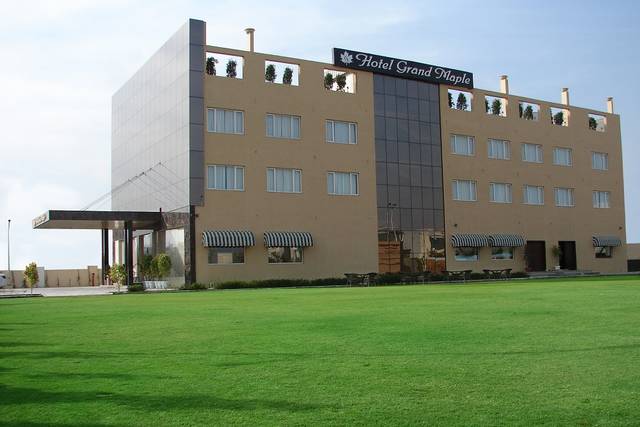 Grand maple lawn view