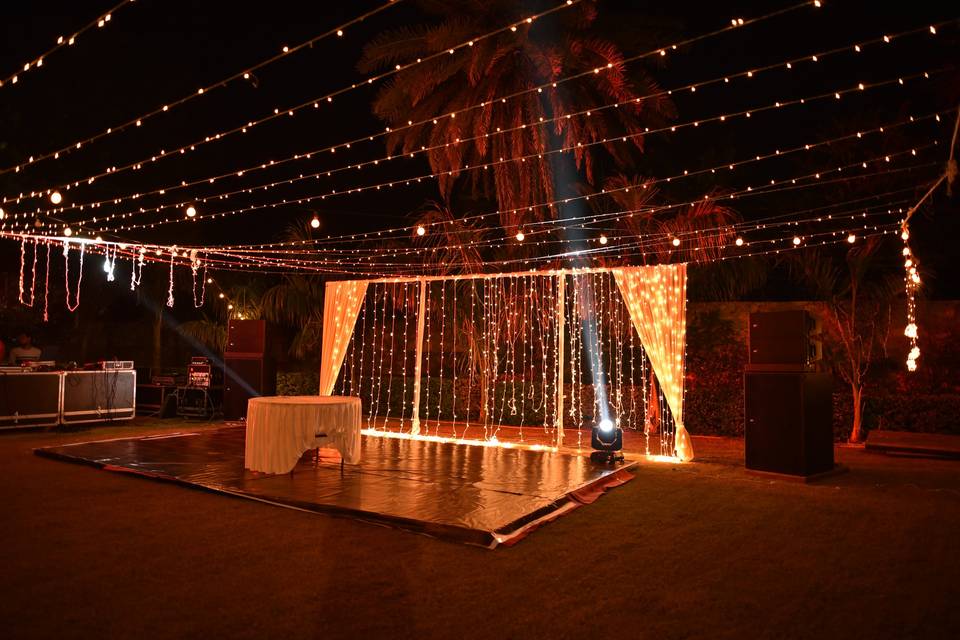 Sangeet function decor