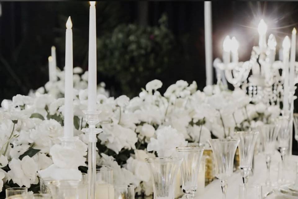 Wedding silver table