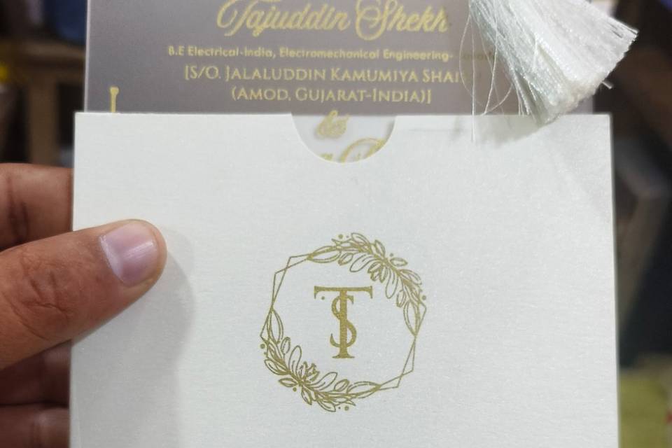 Wedding invitation card