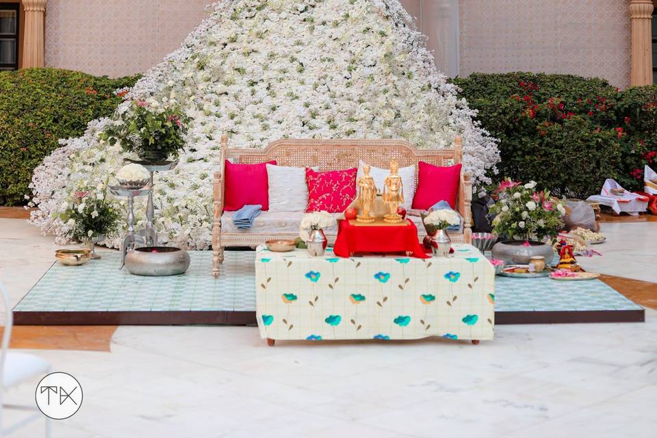 White Haldi Decor