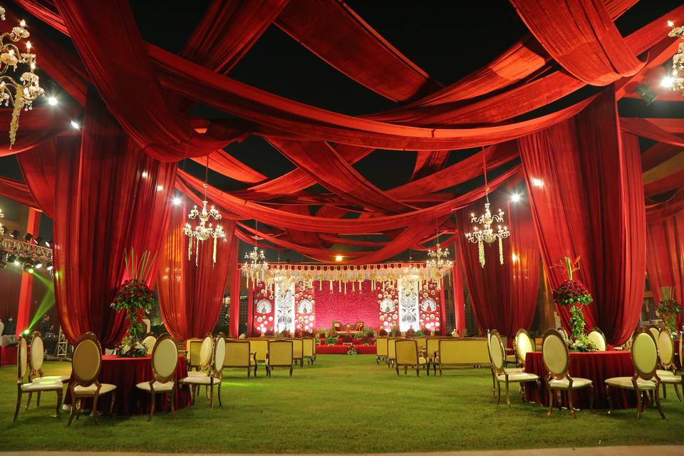 Wedding Setup at Lawn