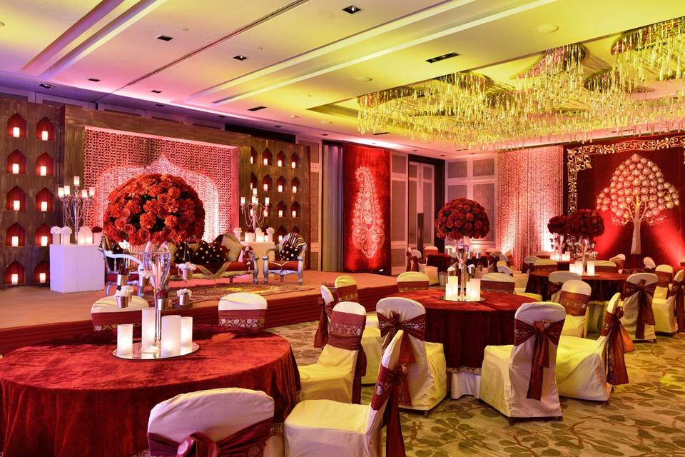 Indian decor at Grand Orchard Ballroom