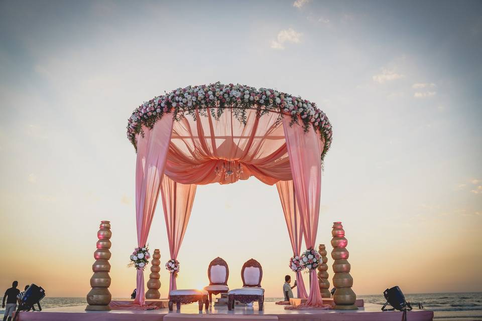 Beach Side Wedding Setup