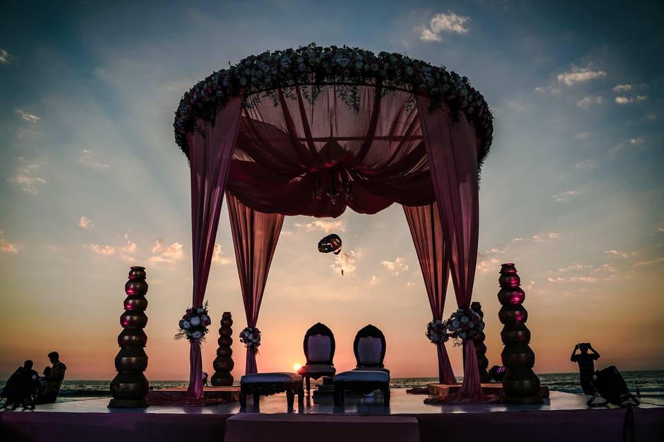 Beach Side Wedding Setup