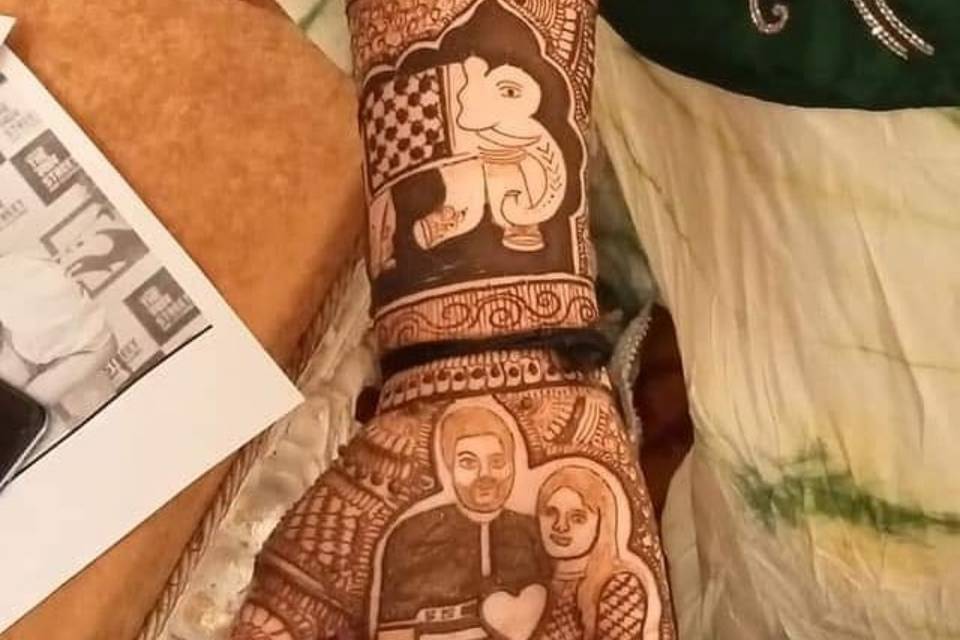 Portrait mehandi