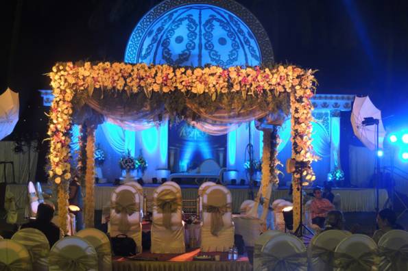 Mandap setup