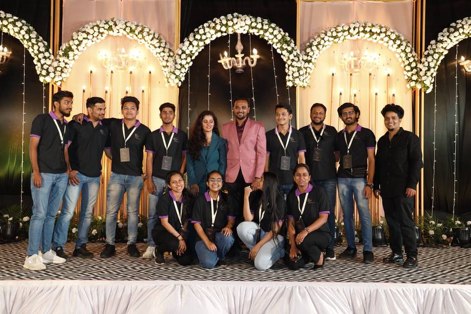 The team behind the wedding