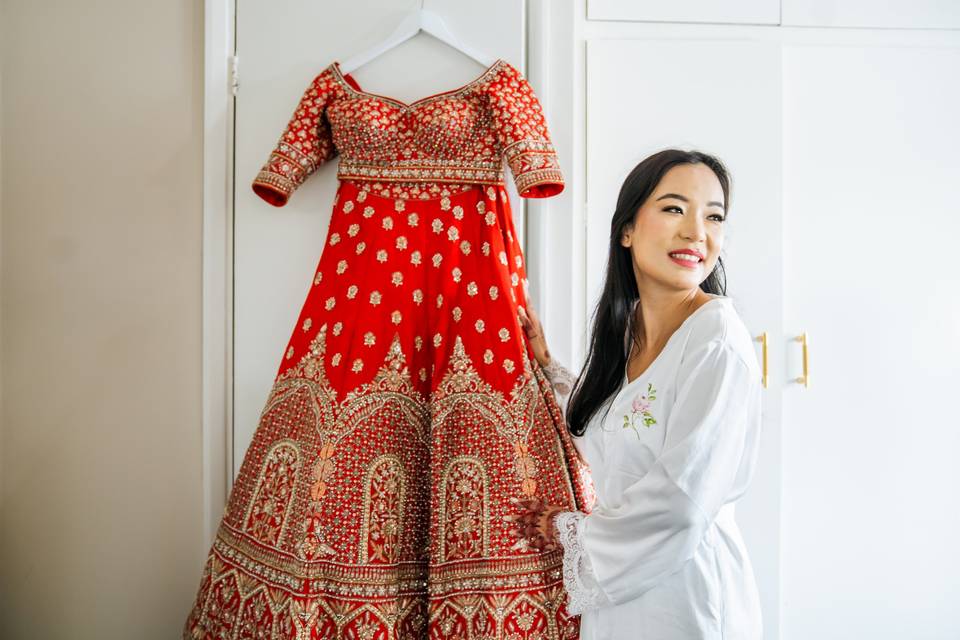 Indian Wedding, Bride Portrait