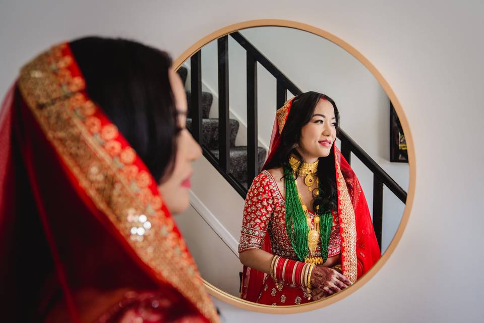 Indian Wedding, Bride Portrait